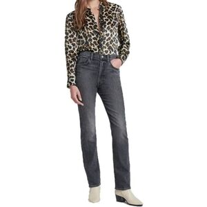 NWT 7 for all‎ Mankind Beauty Denim Ultra High Rise Easy Slim In Imagination 24